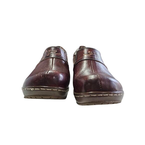 Spring Step Winsome Leather Clogs Brown Size 8 - Picture 2 of 6